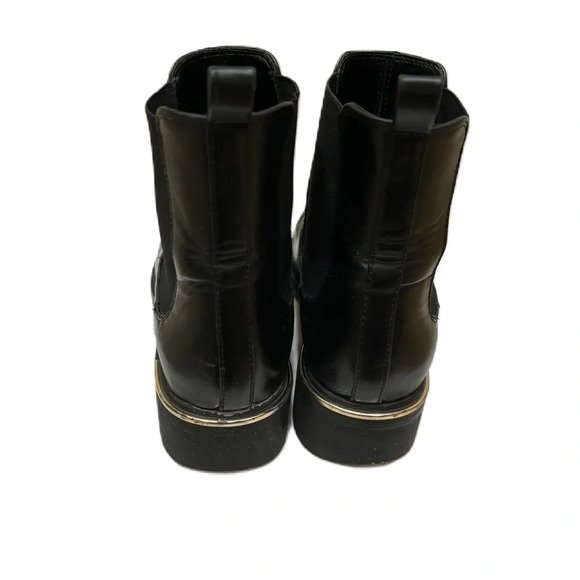 Zara Women’s Black Faux Leather Chelsea Boots Booties Size 40 - Picture 2 of 14